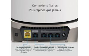 Netgear RBKE963 Orbi Quad-band Mesh schwarz WiFi 6E System 3-Set