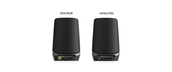 Netgear RBKE963 Orbi Quad-band Mesh schwarz WiFi 6E System 3-Set