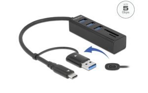 Delock USB 3.2 Hub 63859 3 Port USB 3.2 Gen 1 Hub