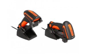Delock 90556 Industrie Barcode Scanner 1D + 2D, 2,4 GHz oder Bluetooth mit Ladesta
