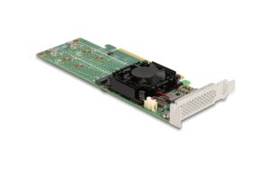 Delock PCI Express x16 Karte zu 4x intern NVMe M.2 Key M - Low Profile