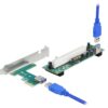 1306854 - Mediatech Delock PCI-Express Riserkarte, x1 zu 1x PCI 32 Bit Slot, mit 60 cm Kabel