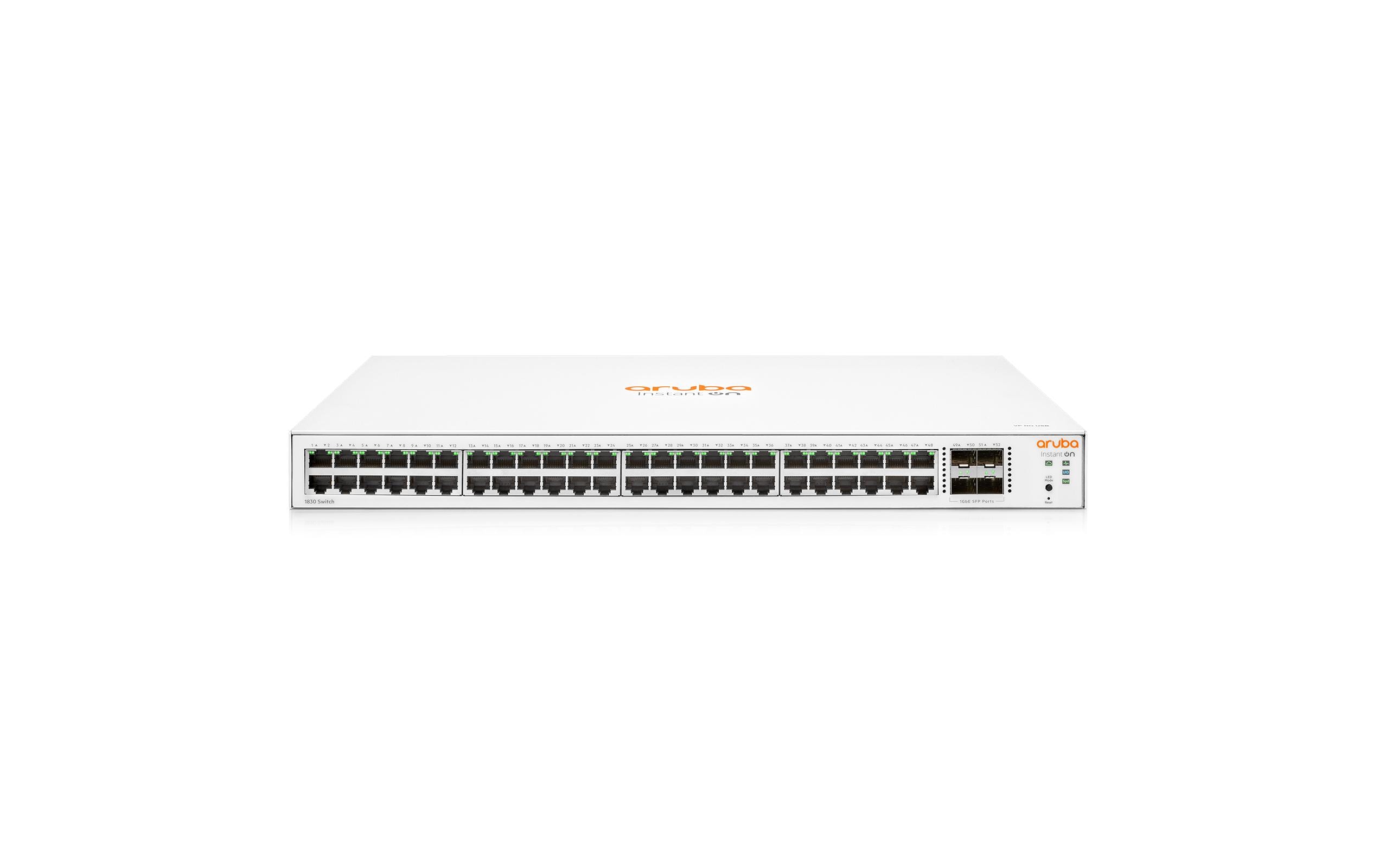 1307418_1 - Mediatech HP 1830-48G: 48 Port RJ45 1Gb, 4SFP Switch