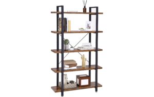 1309845_4 - Mediatech Vasagle Standregal mit 5 Ebenen 105x33.5x177.5 cm, Traglast pro Ebene 30 kg