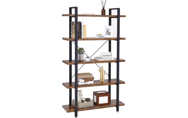 1309845_4 - Mediatech Vasagle Standregal mit 5 Ebenen 105x33.5x177.5 cm, Traglast pro Ebene 30 kg