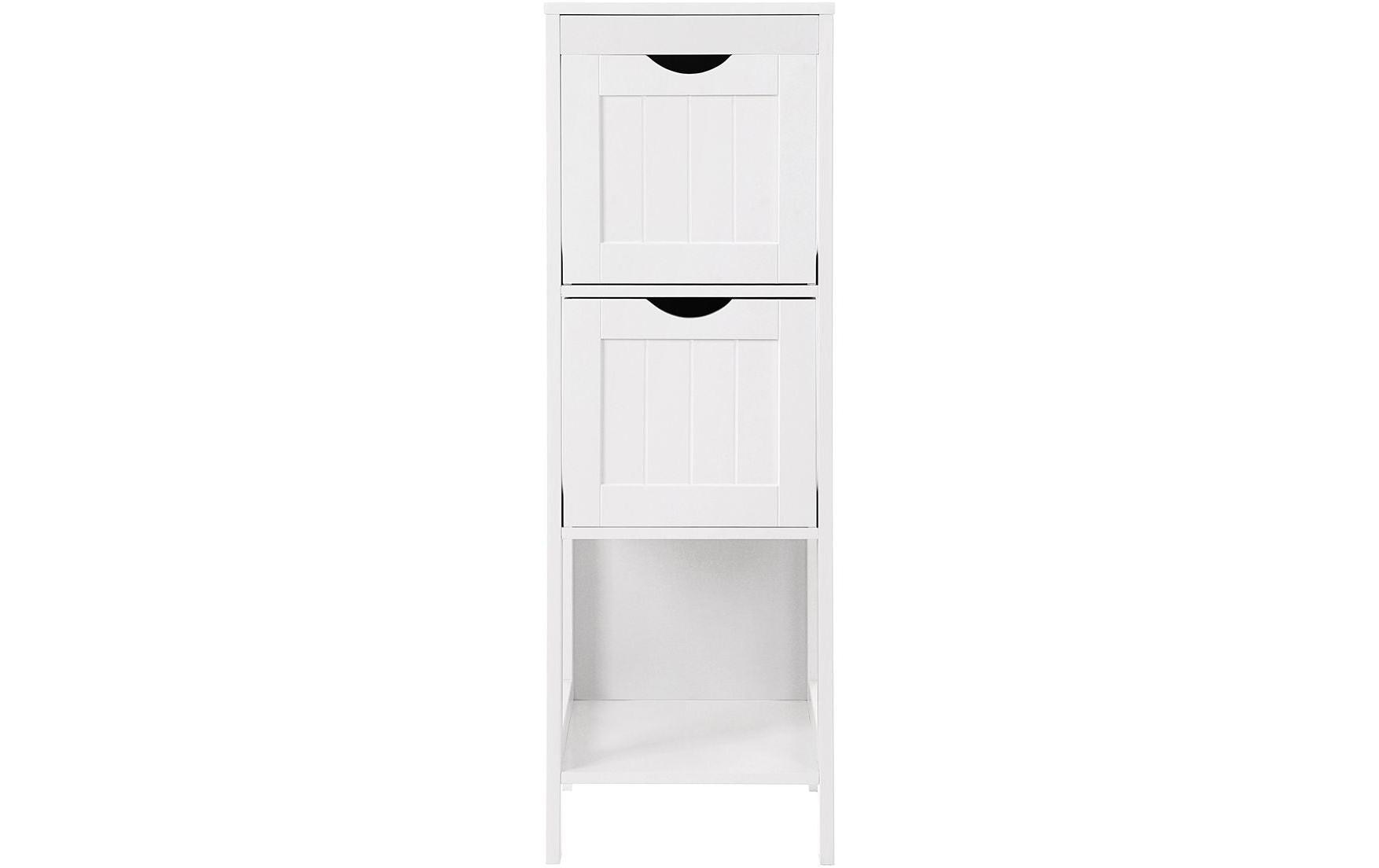 1309909_1 - Mediatech Vasagle Regal Landhausstil, Weiss MDF, 30x89x30 cm (BxHxT)