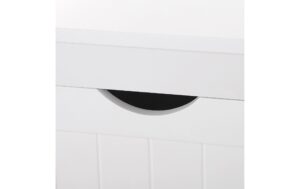 1309909_3 - Mediatech Vasagle Regal Landhausstil, Weiss MDF, 30x89x30 cm (BxHxT)