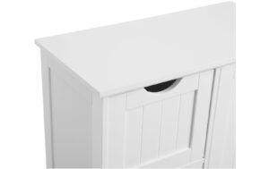 1309910_2 - Mediatech Vasagle Schrank Landhausstil, Weiss MDF, 60x30x81 cm (BxHxT)
