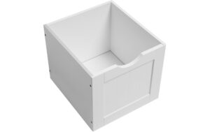 1309910_3 - Mediatech Vasagle Schrank Landhausstil, Weiss MDF, 60x30x81 cm (BxHxT)