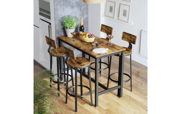 1309912_3 - Mediatech Vasagle Barhocker, 2er Set, Sitzhöhe 73.2cm 37x46.5x99 cm (LxBxH), Traglast 100 kg
