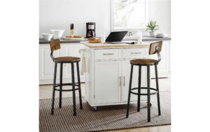 1309912_4 - Mediatech Vasagle Barhocker, 2er Set, Sitzhöhe 73.2cm 37x46.5x99 cm (LxBxH), Traglast 100 kg