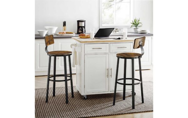 1309912_4 - Mediatech Vasagle Barhocker, 2er Set, Sitzhöhe 73.2cm 37x46.5x99 cm (LxBxH), Traglast 100 kg