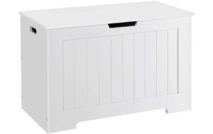Vasagle Truhe Landhausstil, Weiss MDF, 76x48x40 cm (BxHxT) kaufen Schweiz | Mediatech.ch