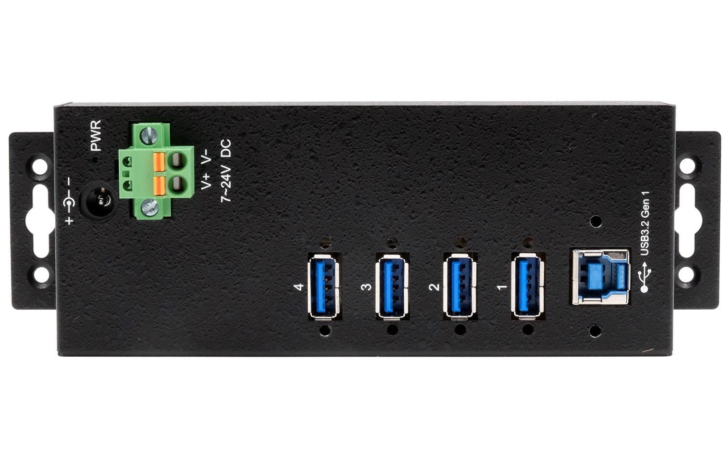 1316673_1 - Mediatech EXSYS EX-1186HMVS-2, 4 Port USB 3.2 HUB mit 15KV ESD Überspannungs-Schutz