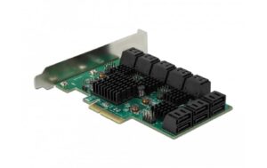 Delock 90073 PCI Express x4 Karte erweitert den PC um 16 interne SATA Ports