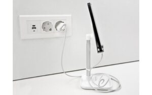 Delock Smartphone u Tablet Standhalt. 18407 Teleskopständer mit Ablage