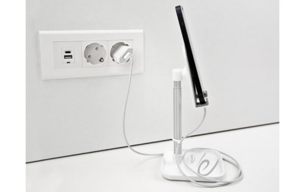 Delock Smartphone u Tablet Standhalt. 18407 Teleskopständer mit Ablage