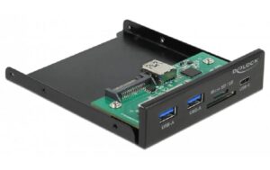 Delock USB Hub Front Panel 64058 2x USB 3.2 Typ-A, 1x SD, 1x Micro SD