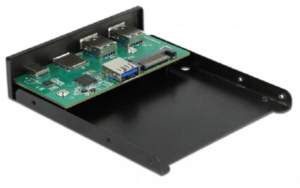 Delock USB Hub Front Panel 64058 2x USB 3.2 Typ-A, 1x SD, 1x Micro SD