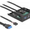 Delock USB Hub Front Panel 64150 2 x USB Typ-A + HD-Audio