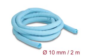 1320783_1 - Mediatech Delock Gewebeschlauch 2mx10mm selbstschliessend, hitzebeständig, blau