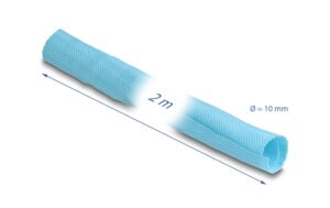 1320783_2 - Mediatech Delock Gewebeschlauch 2mx10mm selbstschliessend, hitzebeständig, blau