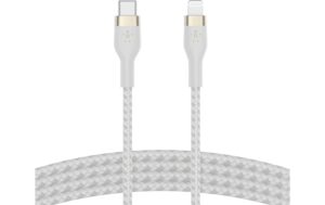 Belkin BoostCharge ProFlex USB-C-Light  1m Silikon weiss bis 15W