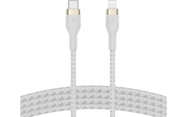 Belkin BoostCharge ProFlex USB-C-Light  1m Silikon weiss bis 15W