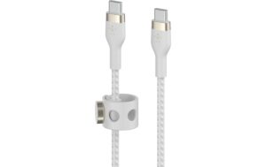 1320944_1 - Mediatech Belkin BoostCharge Pro Flex USB-C-USB-C 1m Silikon weiss bis 60W