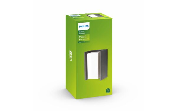 Philips Aussenwandleuchte Bridge E27, max. 42W, anthrazit