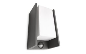 Philips Aussenwandleuchte Bridge Bewegungsmelder, E27, max. 42W, anthrazit