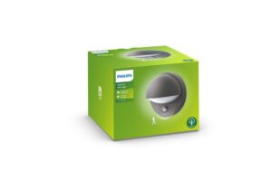 Philips Aussenwandleuchte June Bewegunsmelder, E27, max.60W, anthrazit