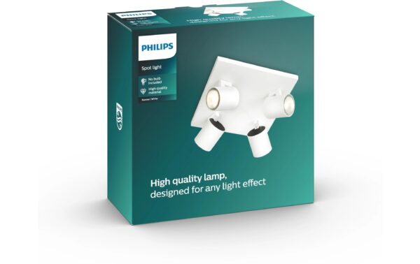 1322312_2 - Mediatech Philips Spot Runner GU10, 4x max. 20W, weiss