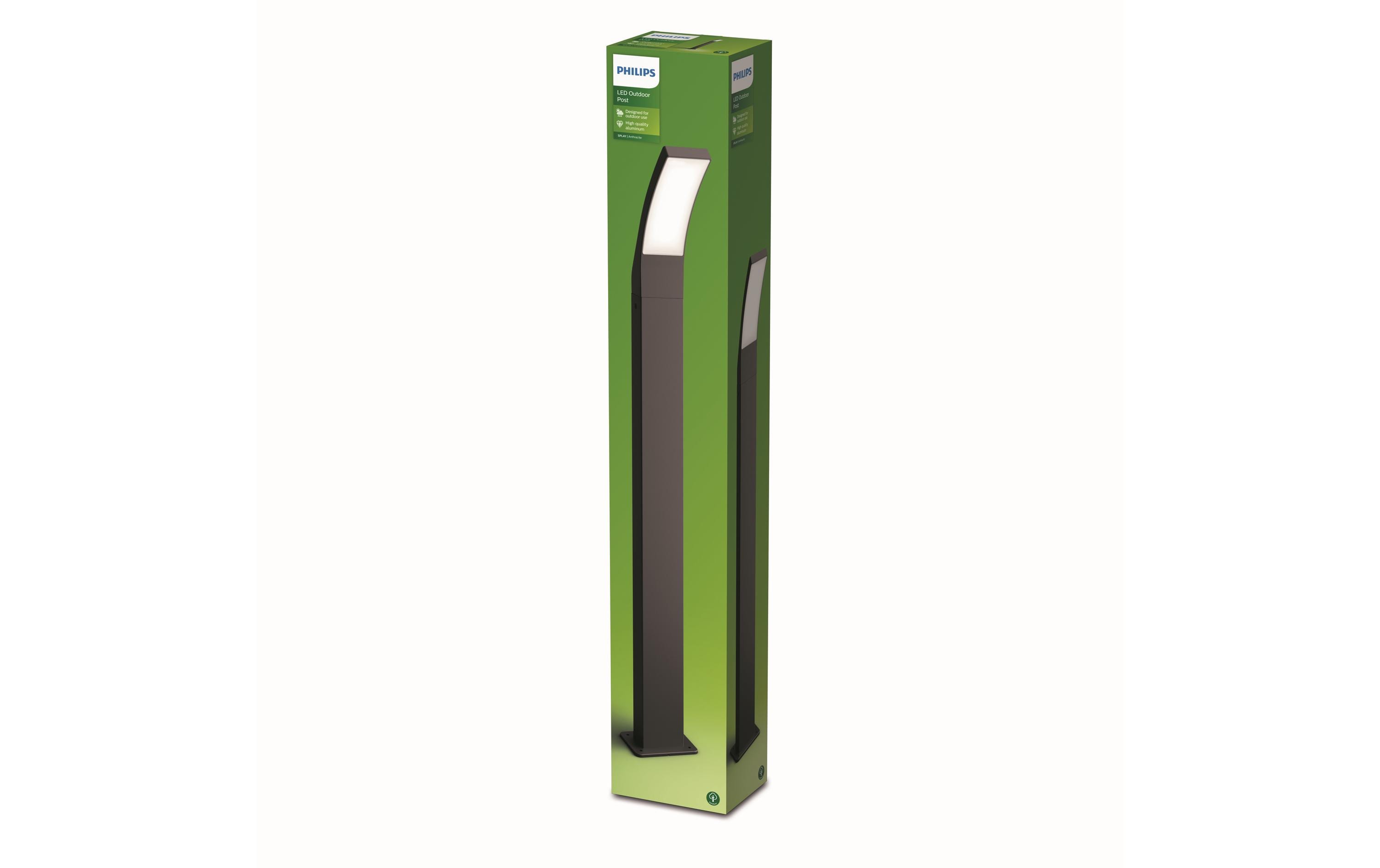1322332_1 - Mediatech Philips Aussensockelleuchte Splay 96cm, 1100lm, 4000K, anthrazit