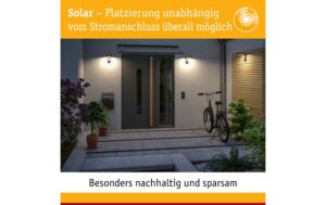 Pauleen Solarstehleuchte Sunshine Coziness Outdoor, Schwarz,Grau Polyrattan,Met