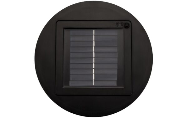 Pauleen Solarstehleuchte Sunshine Coziness Outdoor, Schwarz,Grau Polyrattan,Met