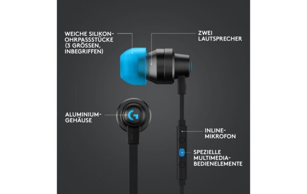 Logitech G333 Gaming Ohrhörer schwarz