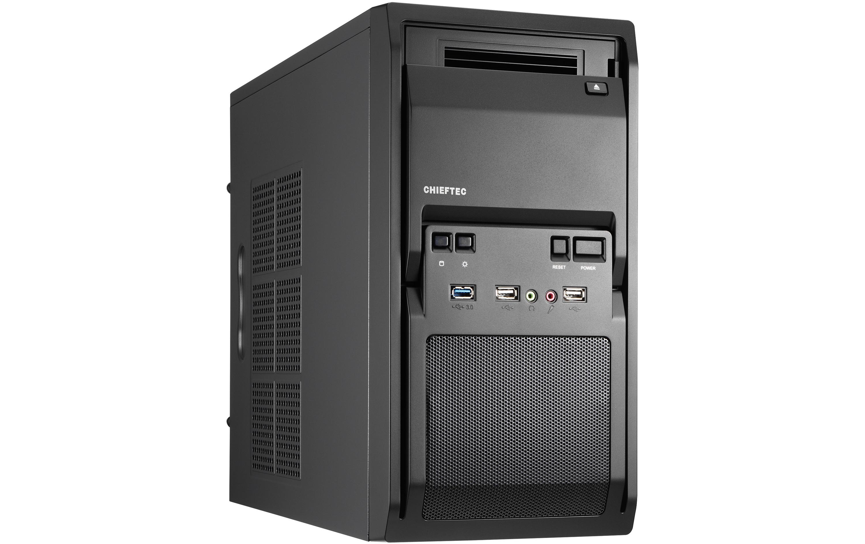 Chieftec Midi Tower LT-01B-350GPB, black 2x 5.25, 3 x3.5, 1x 2.5, 350W