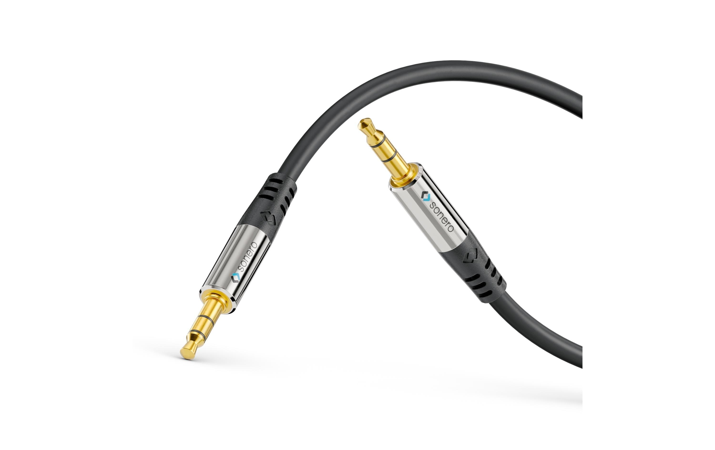 1328766_1 - Mediatech Sonero 3.5mm Audio Klinken-Kabel 0.50m, Stecker <-> Stecker, 3-Pol
