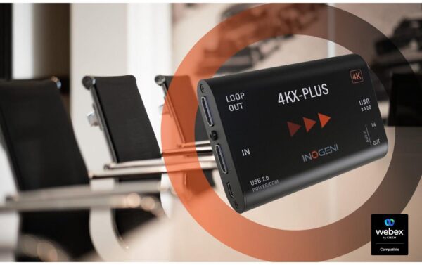 1329401_8 - Mediatech Inogeni 4KX-Plus Konverter: HDMI>USB, 4K, Loop, Audio, Ext.P