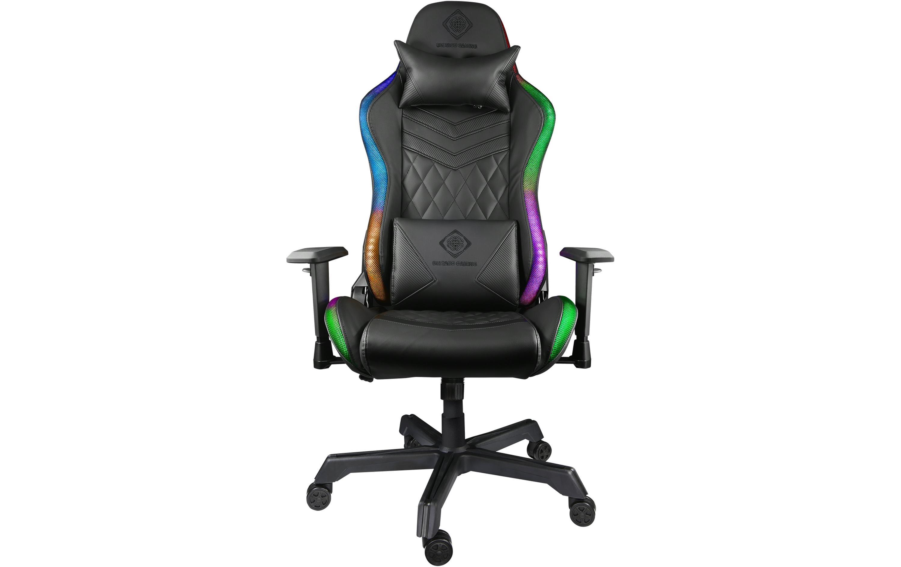 1331584_1 - Mediatech Deltaco DC410 Schwarz Gaming Chair schwarz, RGB
