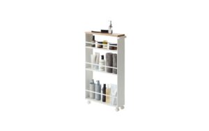 Yamazaki Servierwagen TOWER weiss mit Griff