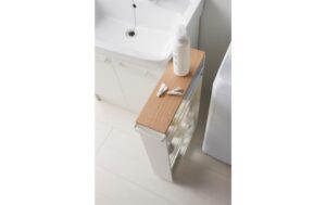 Yamazaki Servierwagen TOWER weiss mit Griff