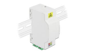 Delock LWL Anschlussdose für Hutschiene 4x SC Simplex oder LC Duplex, weiss
