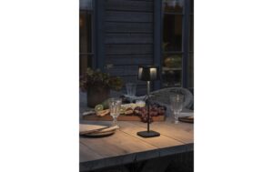 Konstsmide USB-Tischleuchte Nice Schwarz LED warmweiss, Akku, Dimmbar / IP54