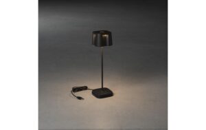 Konstsmide USB-Tischleuchte Nice Schwarz LED warmweiss, Akku, Dimmbar / IP54