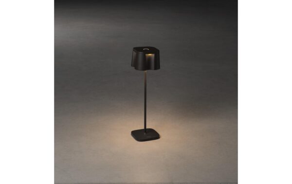 Konstsmide USB-Tischleuchte Nice Schwarz LED warmweiss, Akku, Dimmbar / IP54