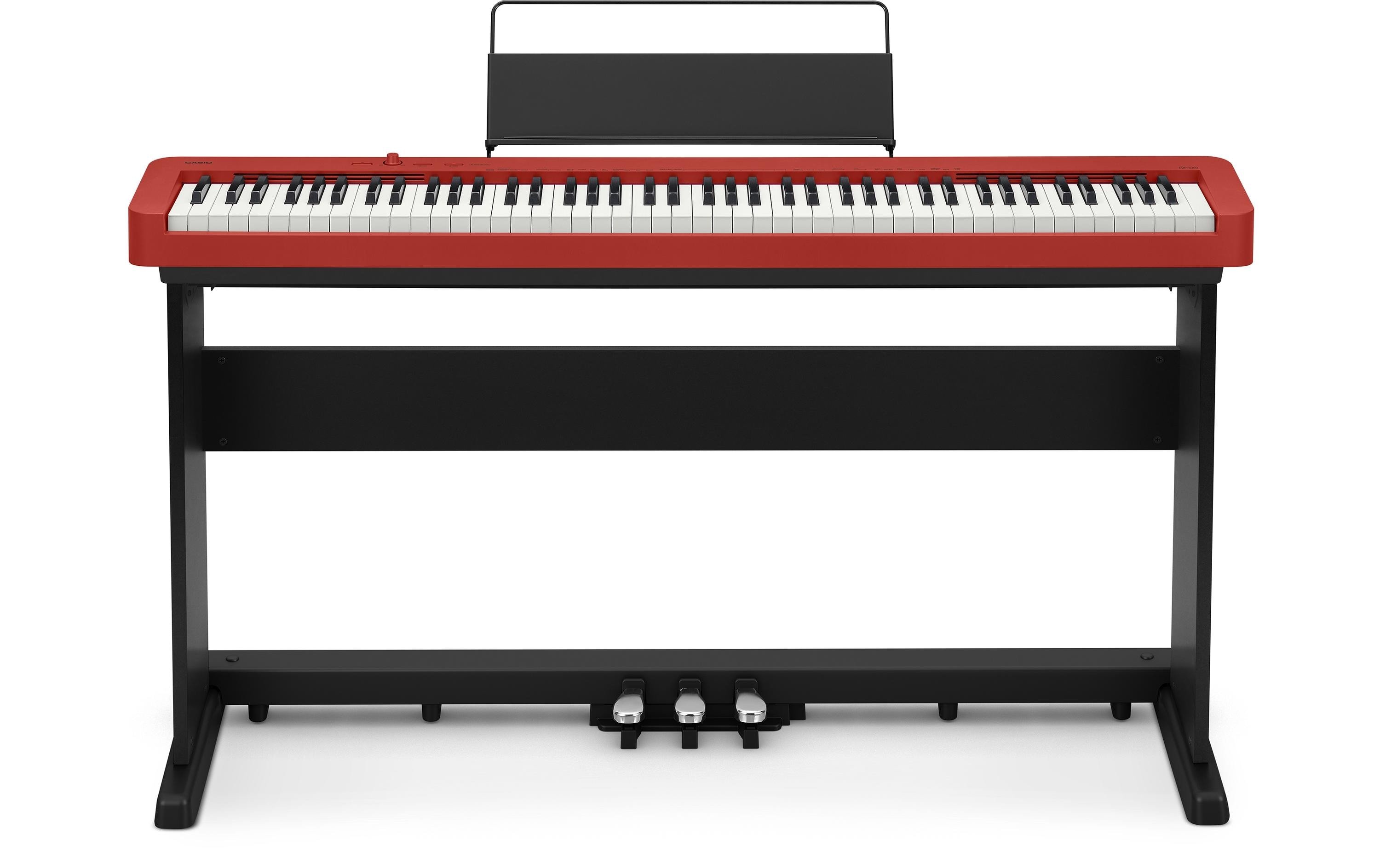 1335971_1 - Mediatech CASIO CDP-S160 Set Rot Compact Digital Piano, inkl. Ständer