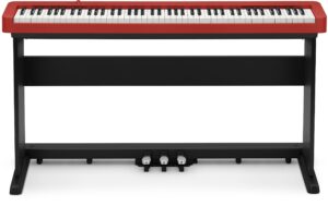 1335971_4 - Mediatech CASIO CDP-S160 Set Rot Compact Digital Piano, inkl. Ständer