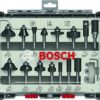 1338139 - Mediatech Bosch Professional 15-teiliges Fräser-Set 1/4-Schaft